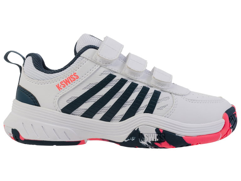 KSwiss Tennis Shoes Court Express 2 Strap/Velcro Allcourt 2025 white Small/Children